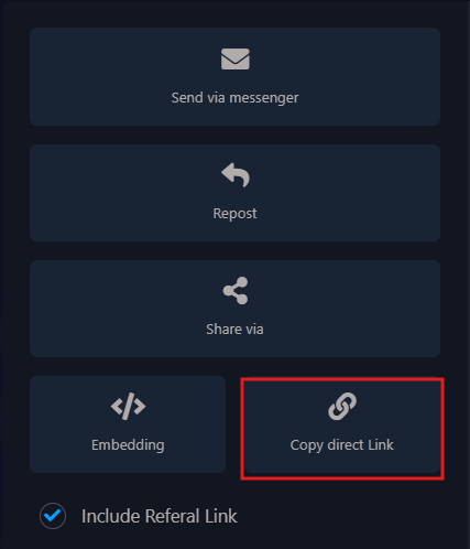 Bastyon copy link screenshot